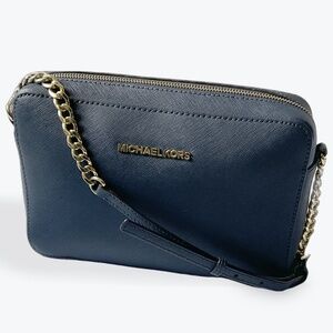 Michael Kors Blue Jet Set Crossbody Bag